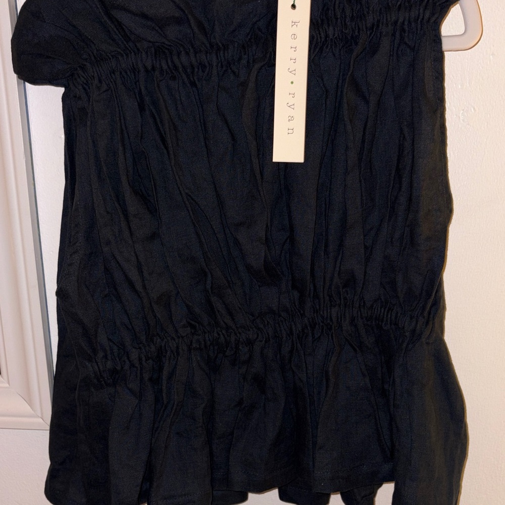 Black Ruched Dress - Picture 3 of 5